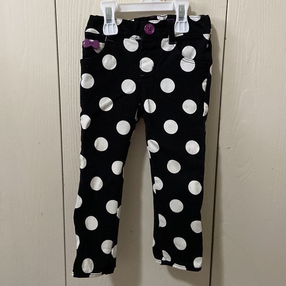 Gymboree Purrfectly Fabulous Black & White Spotted Pants - Picture 1 of 5